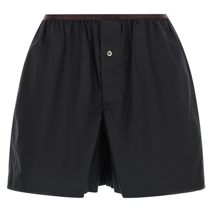 Lemaire Gray Cotton Bermuda Shorts
