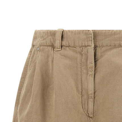 Brunello Cucinelli Beige Cotton Bermuda Shorts