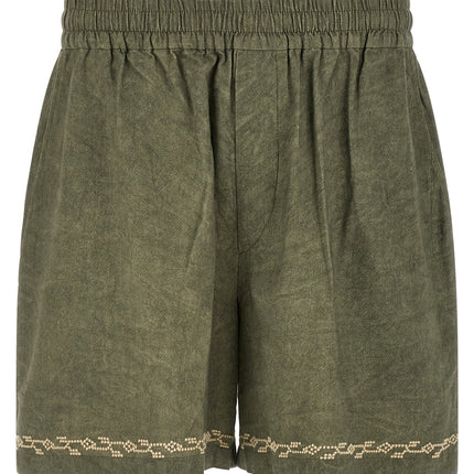 MARANT Bicolor Cotton Bermuda Shorts