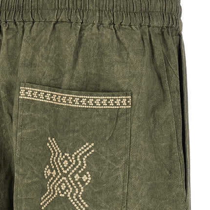 MARANT Bicolor Cotton Bermuda Shorts