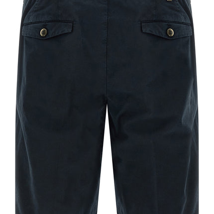 PT Torino Blue Cotton Bermuda Shorts