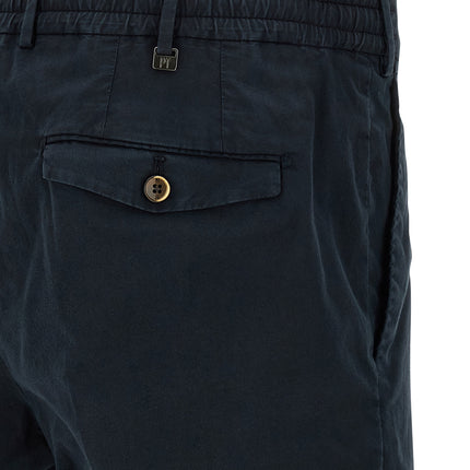 PT Torino Blue Cotton Bermuda Shorts