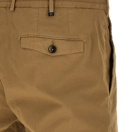 PT Torino Beige Cotton Bermuda Shorts