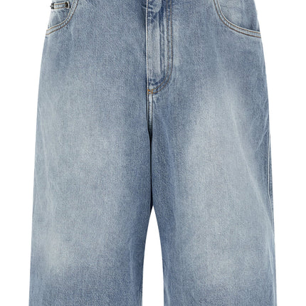 Dolce & Gabbana Blue Cotton Bermuda Shorts
