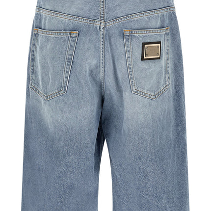 Dolce & Gabbana Blue Cotton Bermuda Shorts