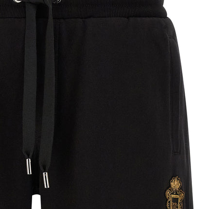Dolce & Gabbana Black Cotton Bermuda Shorts