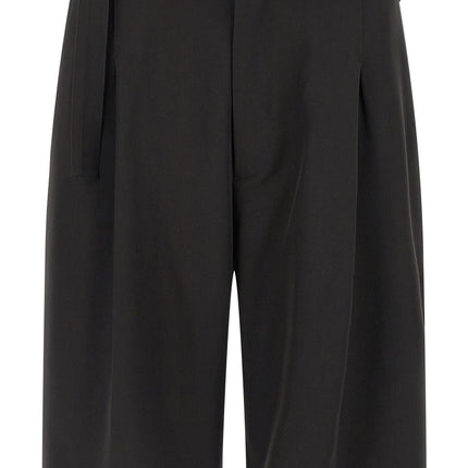 CELLAR DOOR Black Polyester Bermuda Shorts