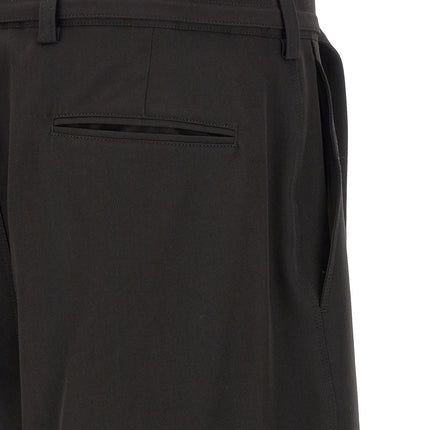 CELLAR DOOR Black Polyester Bermuda Shorts