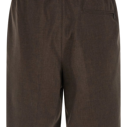 CELLAR DOOR Brown Polyester Bermuda Shorts