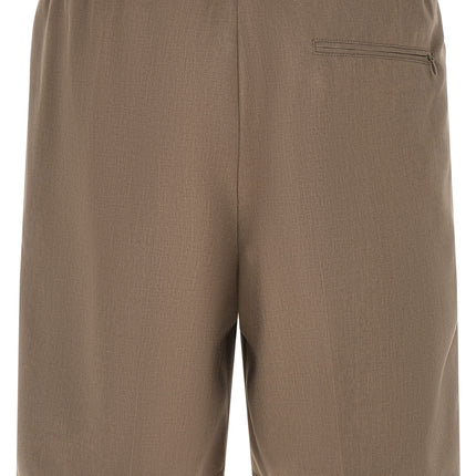 CELLAR DOOR Brown Polyester Bermuda Shorts