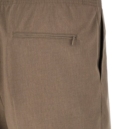CELLAR DOOR Brown Polyester Bermuda Shorts
