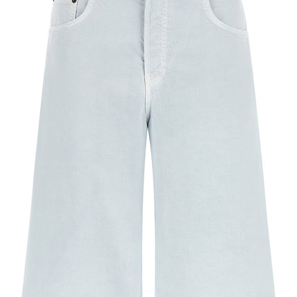Haikure Blue Cotton Bermuda Shorts