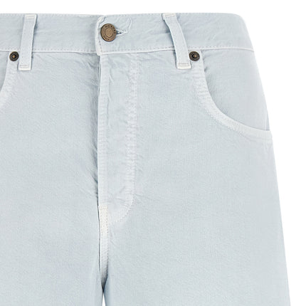 Haikure Blue Cotton Bermuda Shorts