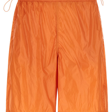 LAMINAR Orange Polyamide Bermuda Shorts