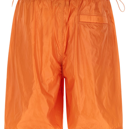 LAMINAR Orange Polyamide Bermuda Shorts