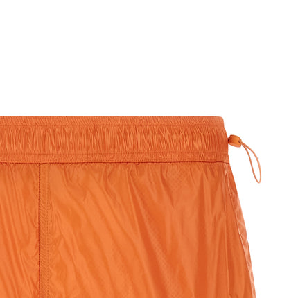 LAMINAR Orange Polyamide Bermuda Shorts