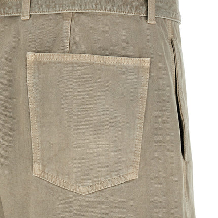 Lemaire Gray Cotton Bermuda Shorts