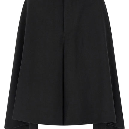 Comme Des Garçons Black Wool Bermuda Shorts
