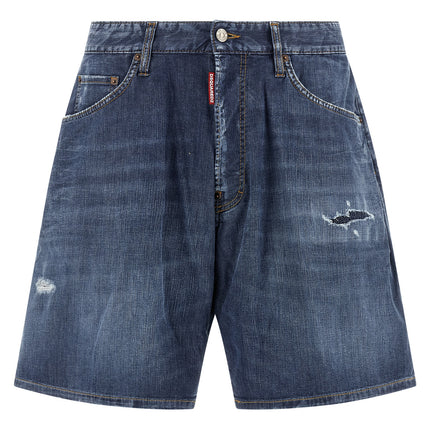 Dsquared² Blue Cotton Bermuda Shorts