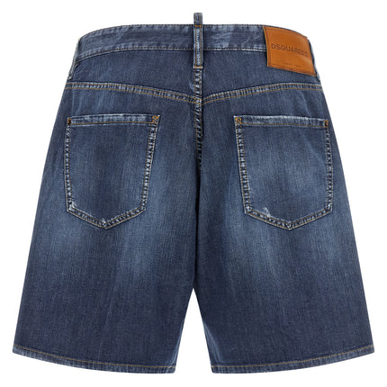 Dsquared² Blue Cotton Bermuda Shorts