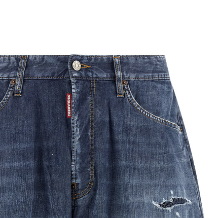 Dsquared² Blue Cotton Bermuda Shorts