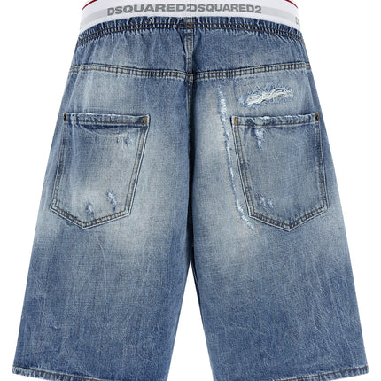 Dsquared² Blue Cotton Bermuda Shorts