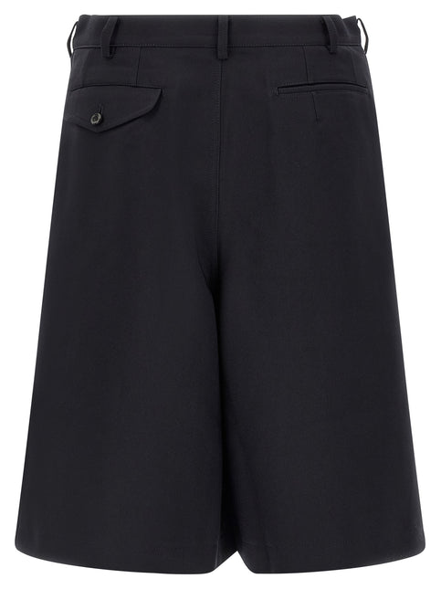 Comme Des Garçons Blue Polyester Bermuda Shorts