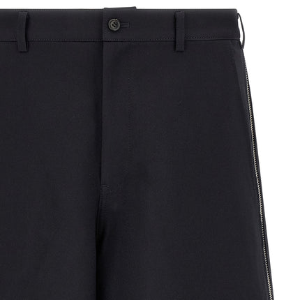 Comme Des Garçons Blue Polyester Bermuda Shorts