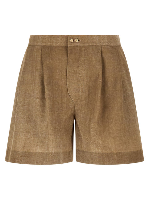 Ermanno Scervino Beige Polyester Bermuda Shorts