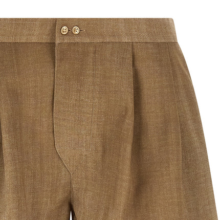Ermanno Scervino Beige Polyester Bermuda Shorts