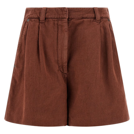 Brunello Cucinelli Multicolor Cotton Bermuda Shorts