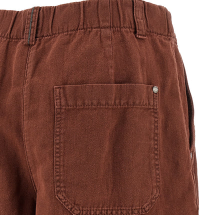 Brunello Cucinelli Multicolor Cotton Bermuda Shorts