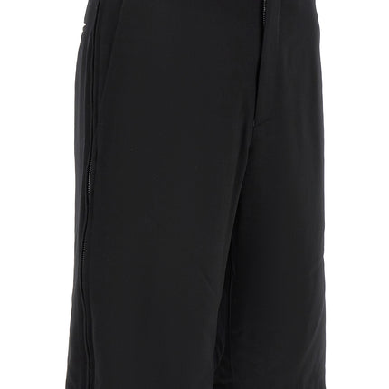 Comme Des Garçons Black Wool Bermuda Shorts
