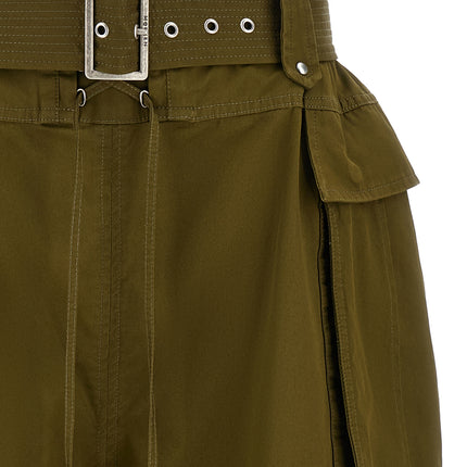 Alexander McQueen Bicolor Cotton Bermuda Shorts