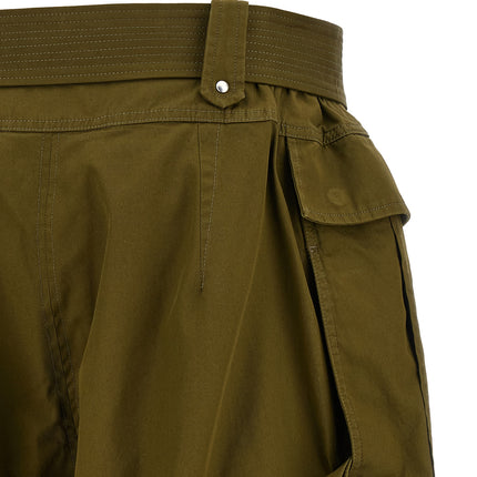Alexander McQueen Bicolor Cotton Bermuda Shorts