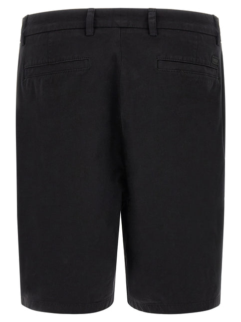 Hugo Boss Black Cotton Bermuda Shorts