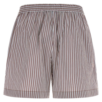 Brunello Cucinelli Bordeaux Cotton Bermuda Shorts