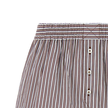 Brunello Cucinelli Bordeaux Cotton Bermuda Shorts