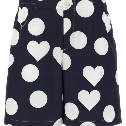 Jacquemus Blue Cotton Bermuda Shorts