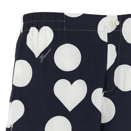 Jacquemus Blue Cotton Bermuda Shorts