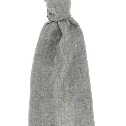 Brunello Cucinelli Gray Virgin Wool Scarf