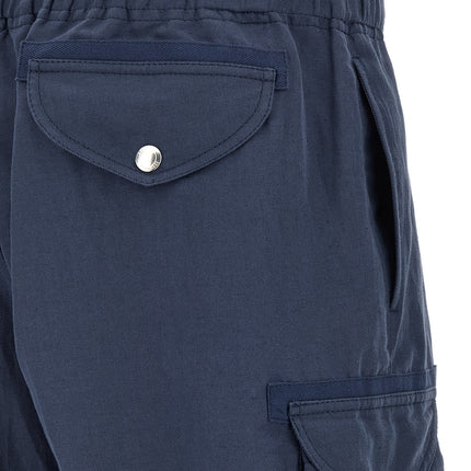Brunello Cucinelli Blue Linen Bermuda Shorts