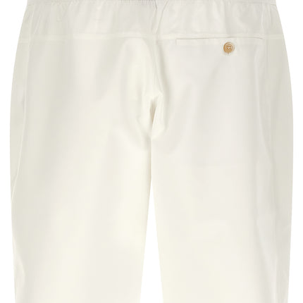 Brunello Cucinelli White Polyester Bermuda Shorts