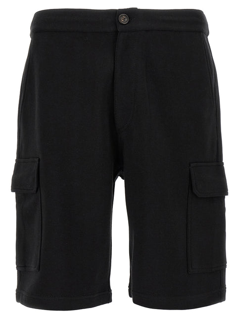 Brunello Cucinelli Black Cotton Bermuda Shorts