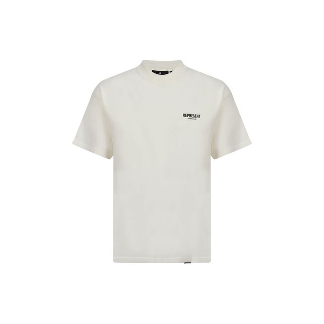 Represent White Cotton T-Shirt