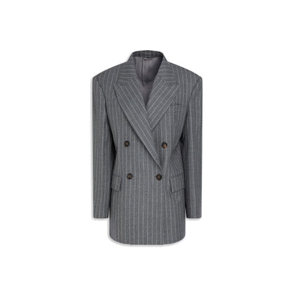 Brunello Cucinelli Gray Virgin Wool Blazer