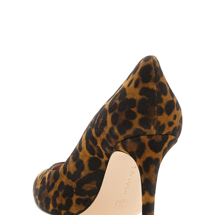 Gianvito Rossi Multicolor Suede Leather High Heel Pumps