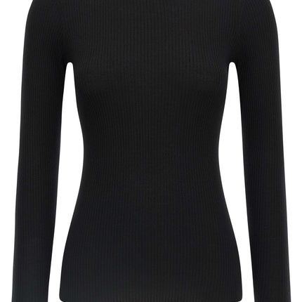 Theory Black Merino Wool Cardigan