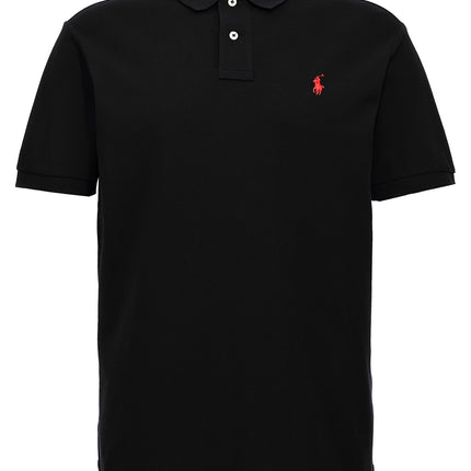 Polo Ralph Lauren Black Cotton Polo Shirt