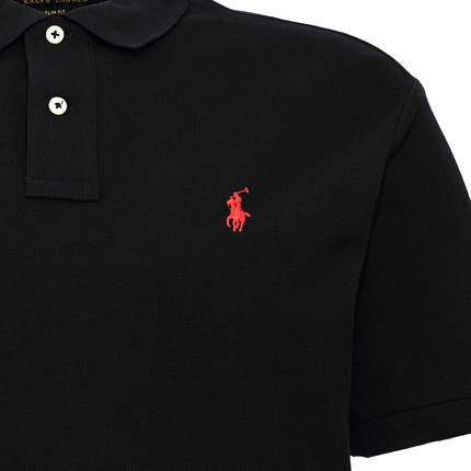 Polo Ralph Lauren Black Cotton Polo Shirt